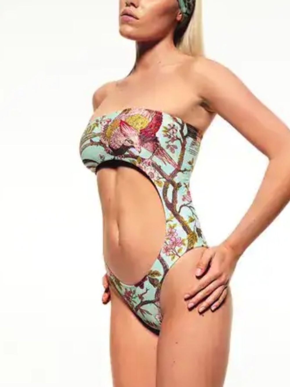 ROBERTO CAVALLI x SKIMS Fagianella Print Monokini (Size M) with Original Box